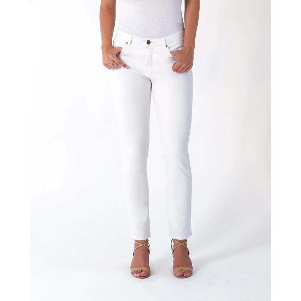 NEW MEASURE & MADE Skinny‎ Ankle Jean Color White Size 4.2